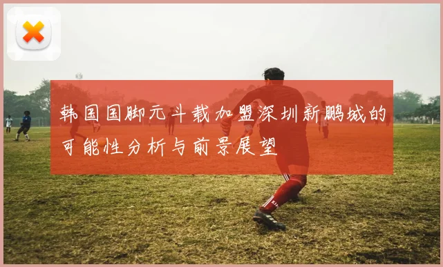 韩国国脚元斗载加盟深圳新鹏城的可能性分析与前景展望